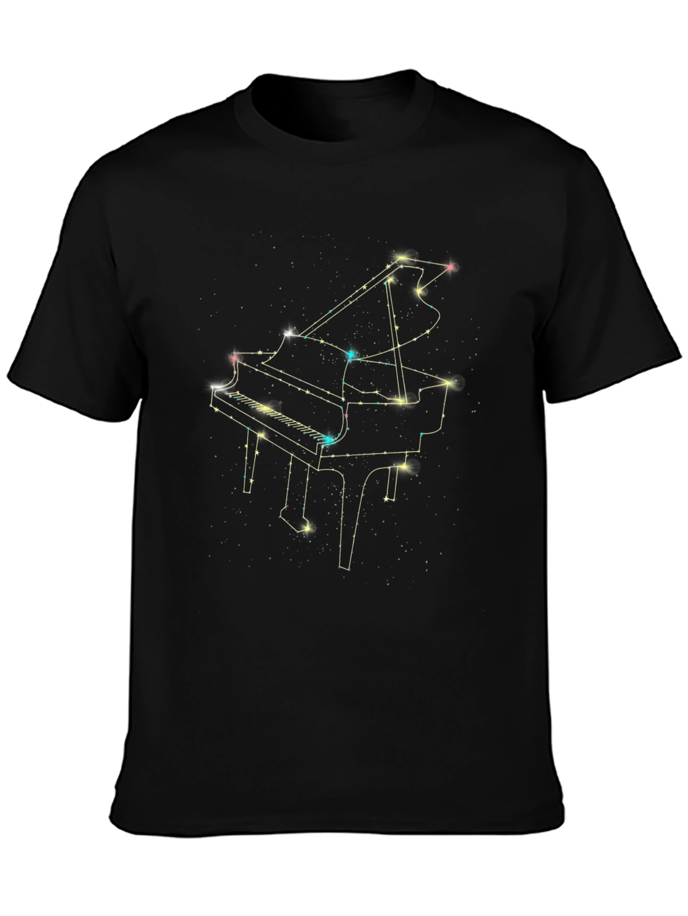Piano Constellation Black T-Shirt