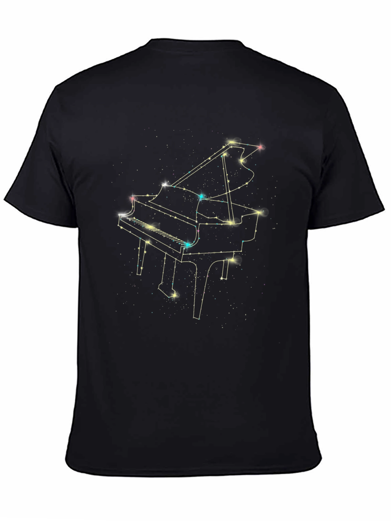Piano Constellation Black T-Shirt