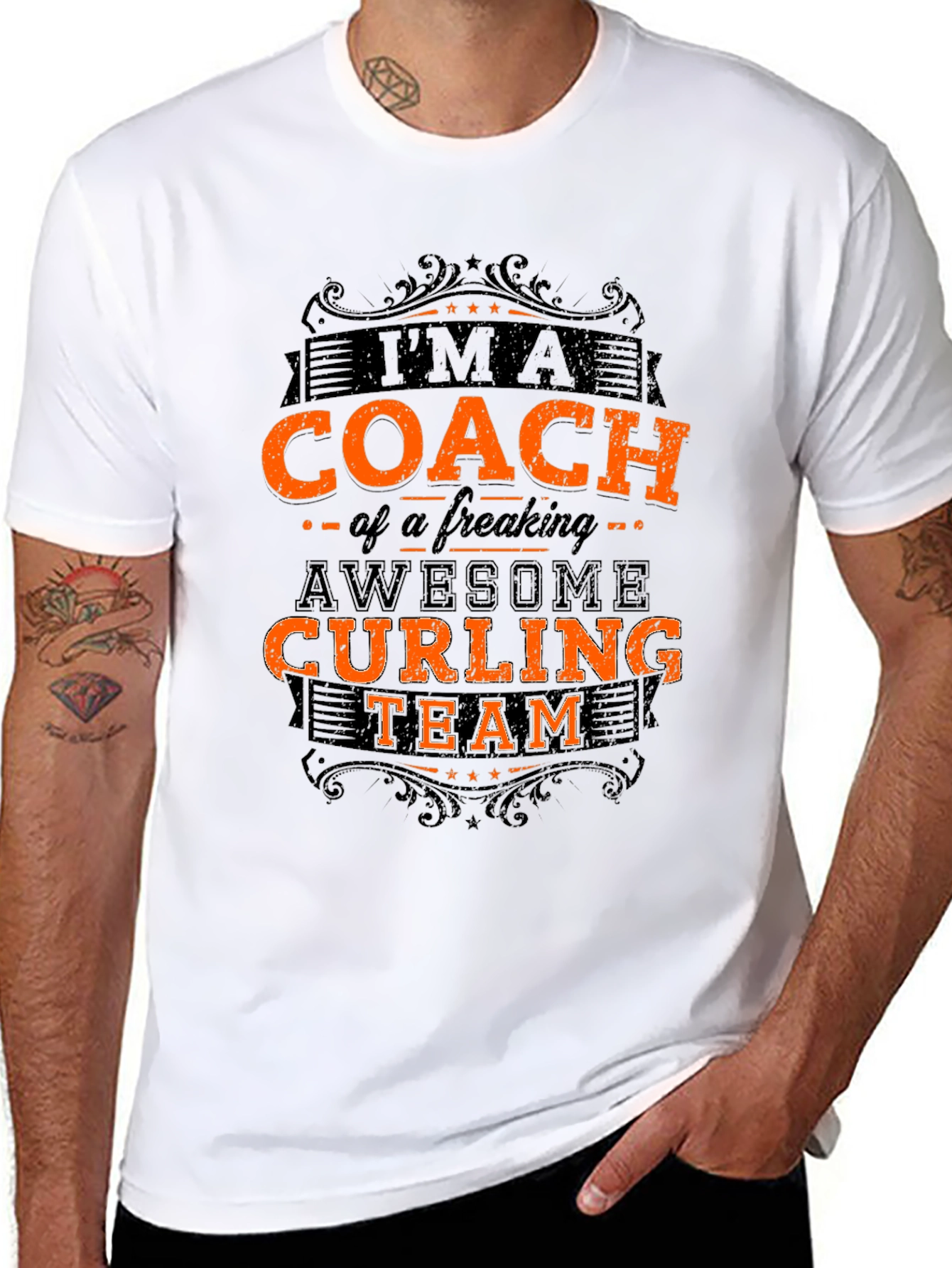 Curling Coach T-Shirt - Awesome Team Pride