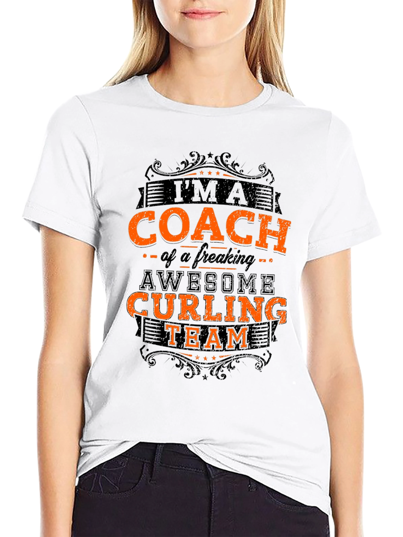 Curling Coach T-Shirt - Awesome Team Pride