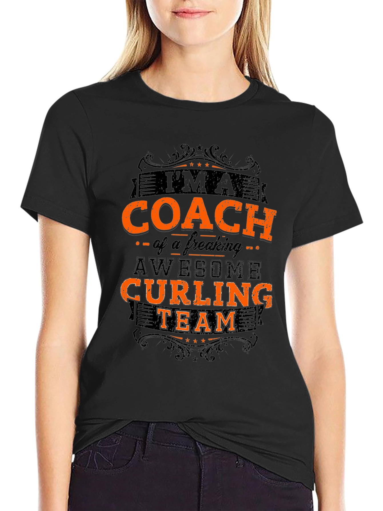 Curling Coach T-Shirt - Awesome Team Pride