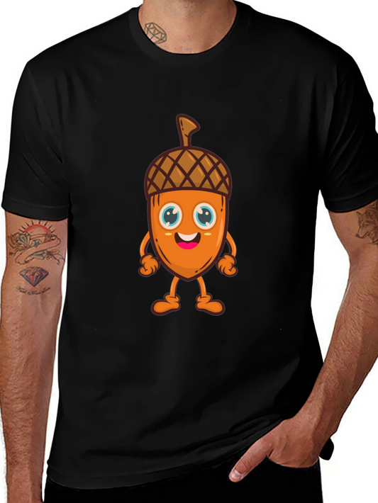 Cartoon Acorn T-Shirt - Fun & Playful Design