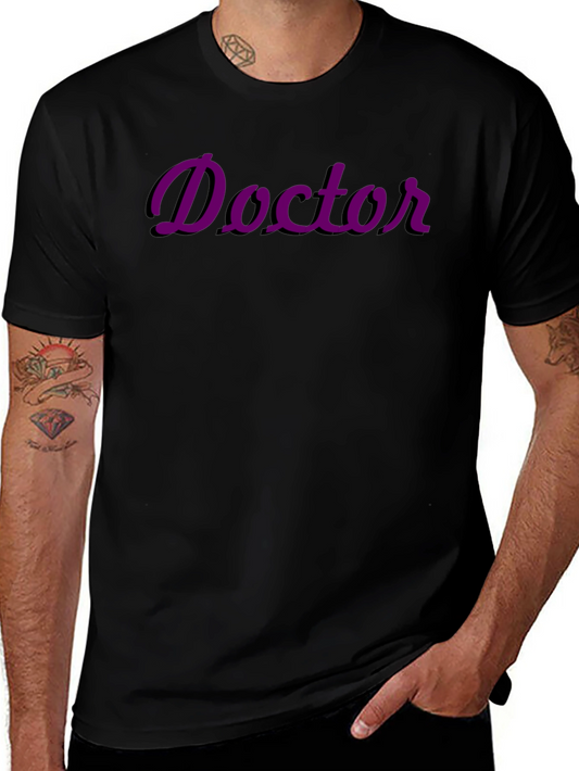 Doctor T-Shirt - Stylish Purple Graphic Tee