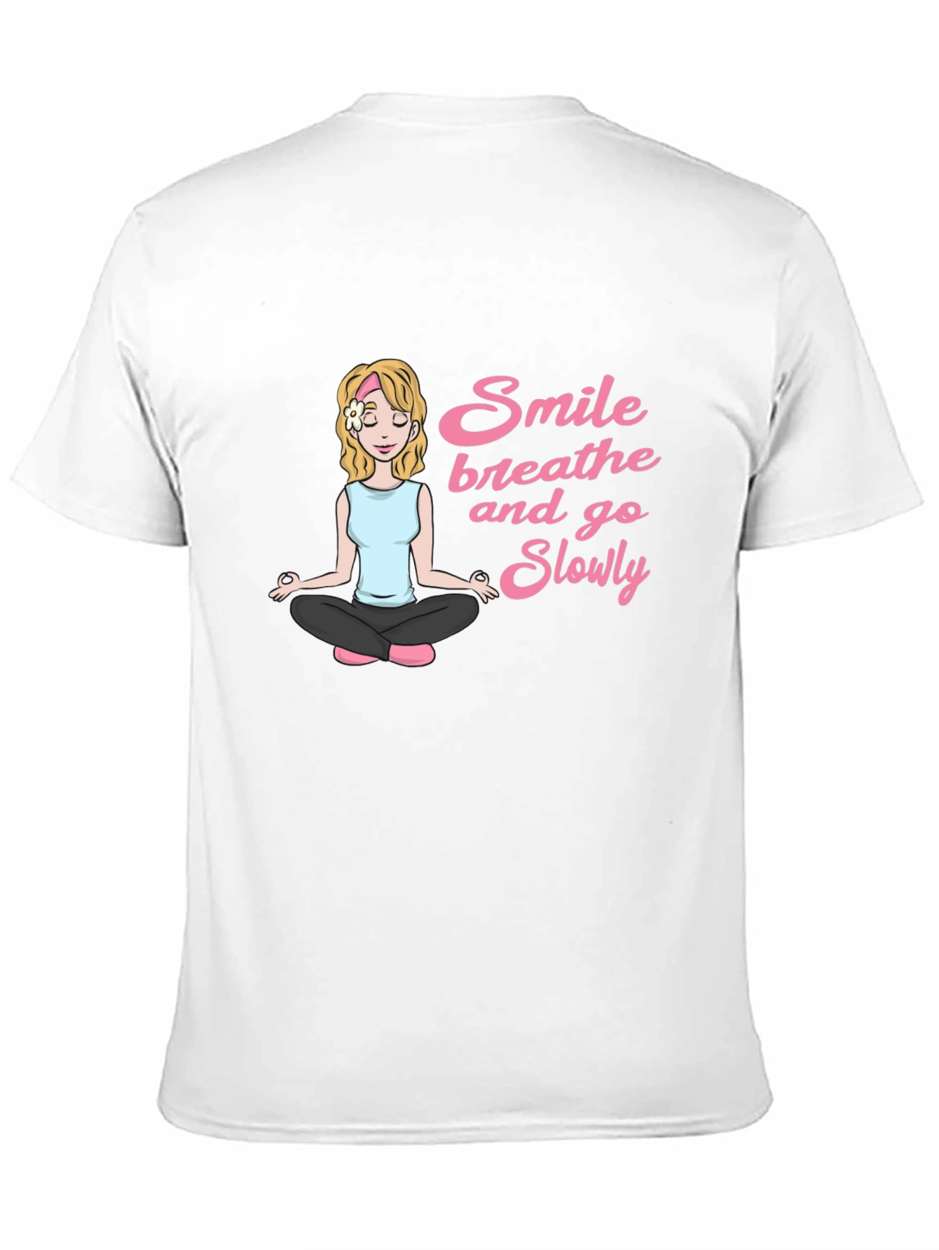 Smile Breathe and Go Slowly Black T-Shirt
