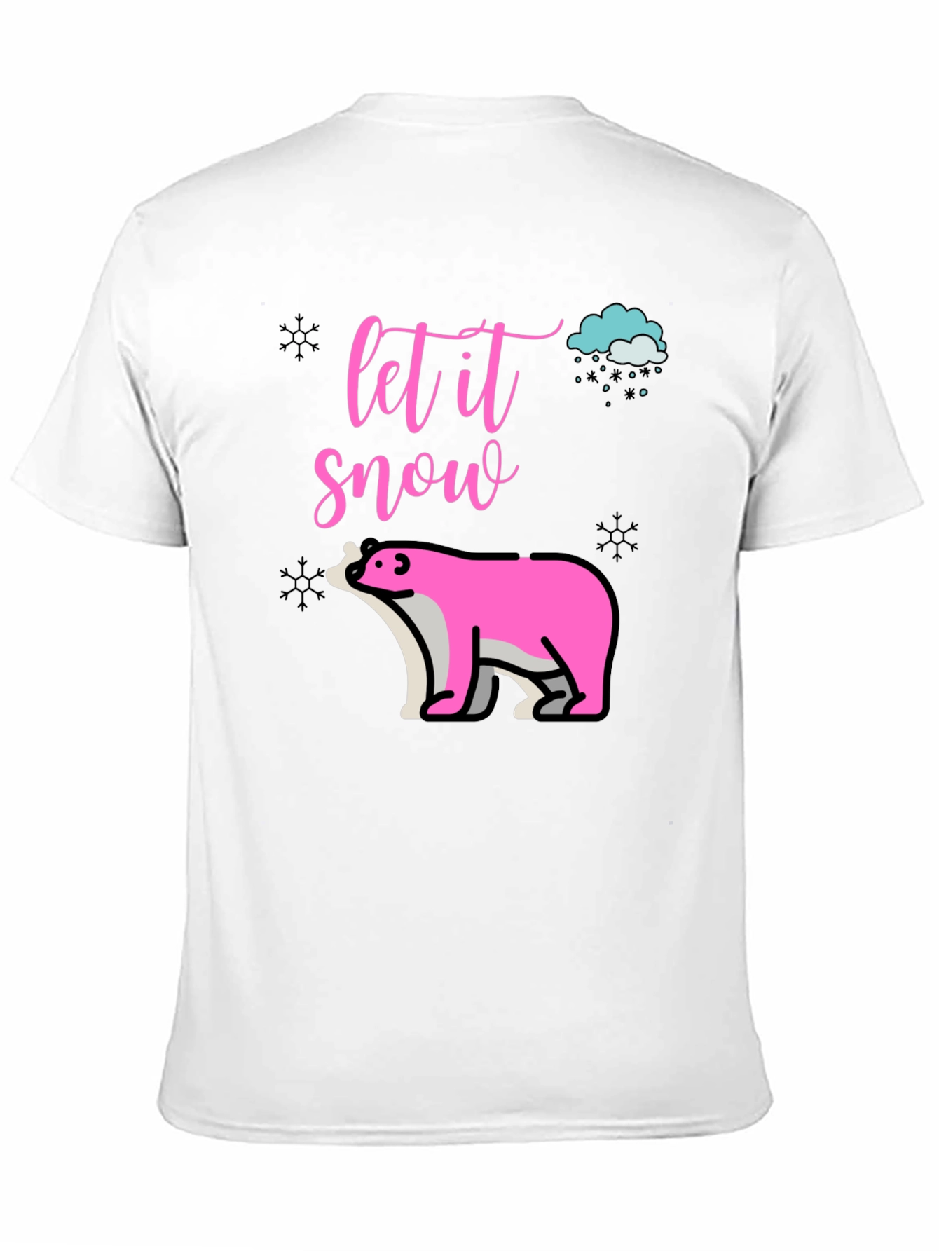 Let It Snow Black T-Shirt
