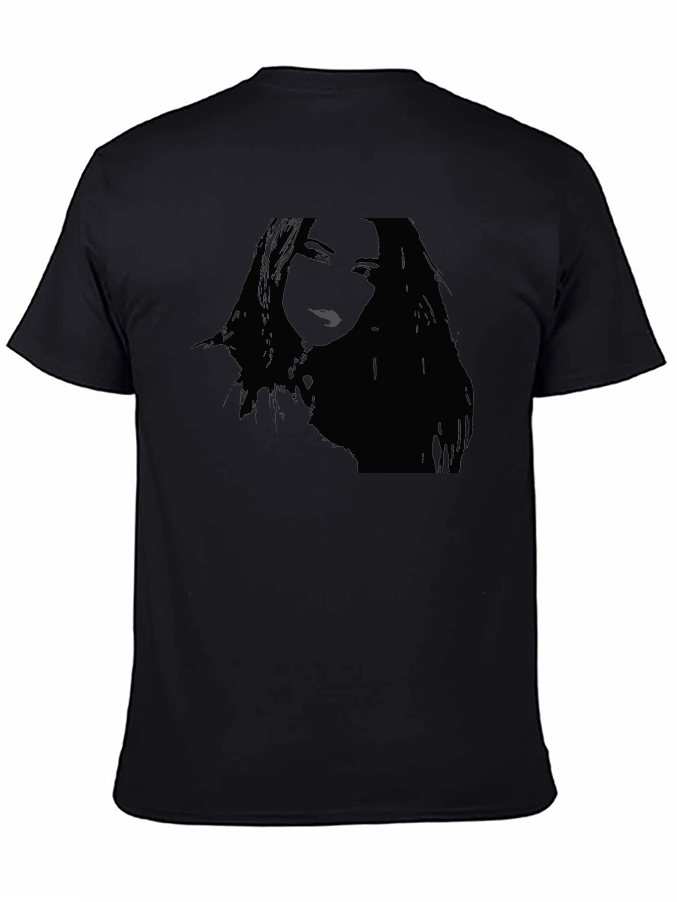 Silhouette Graphic Black Tee