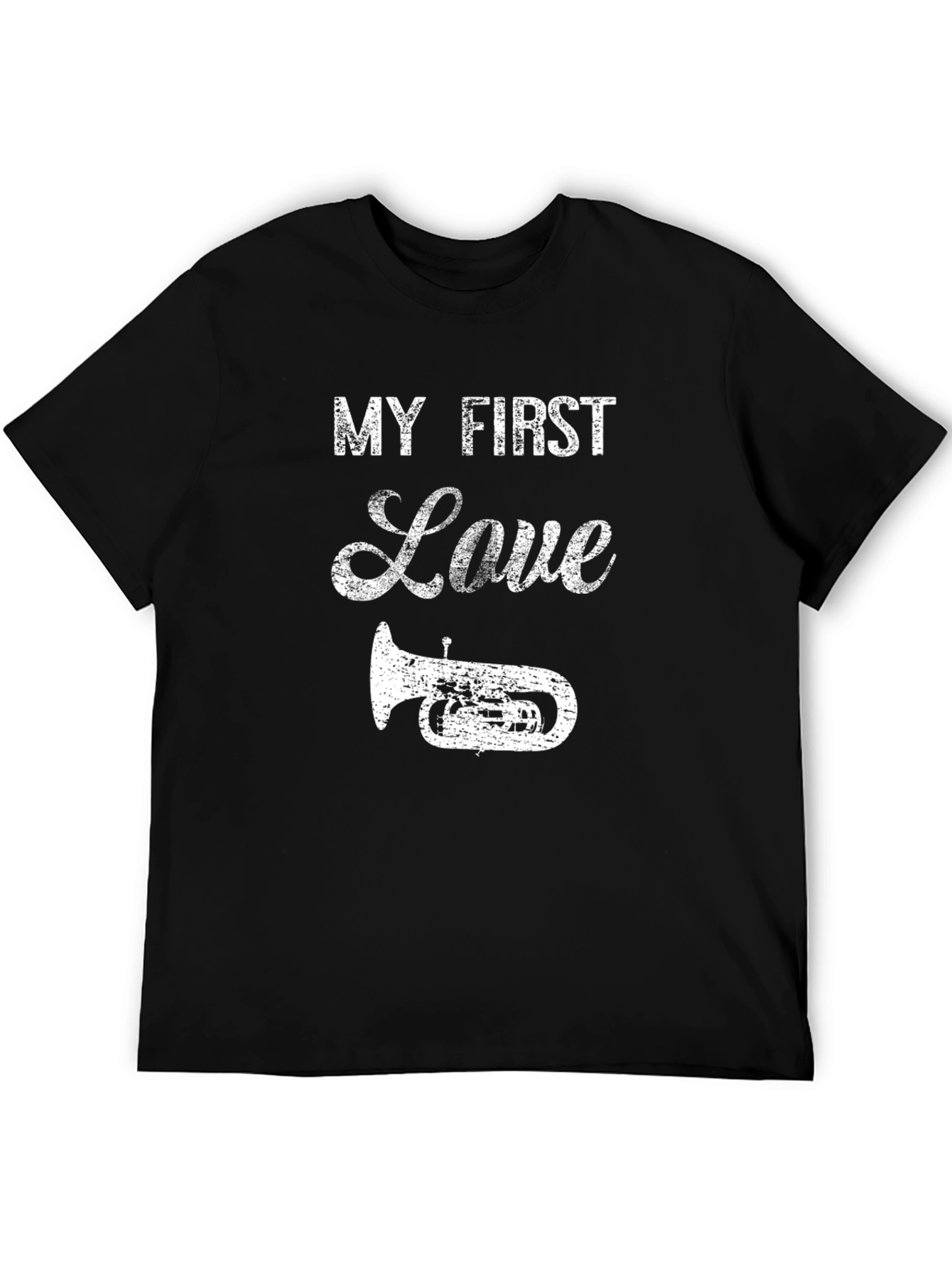 My First Love Tuba Graphic Tee - Black