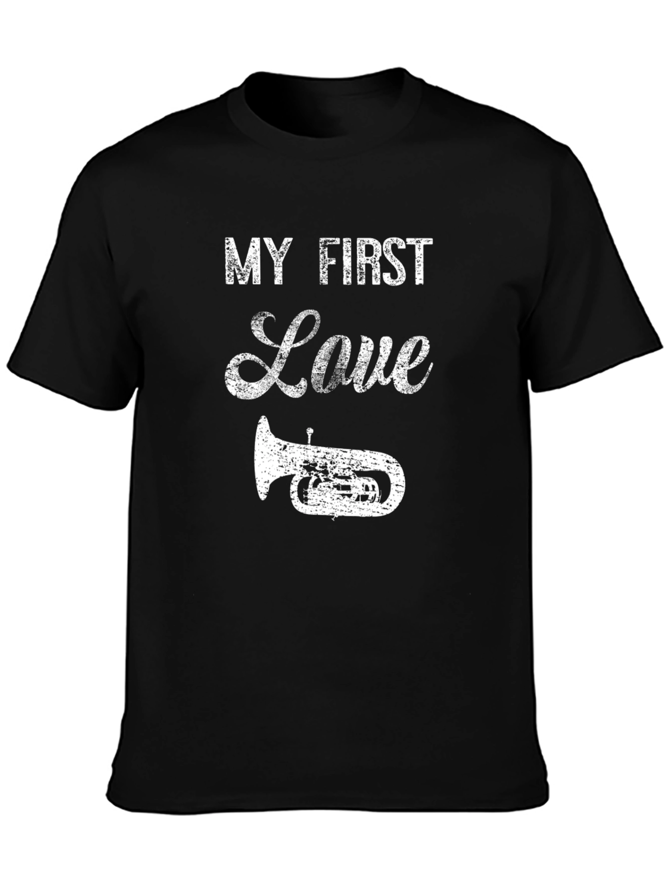 My First Love Tuba Graphic Tee - Black