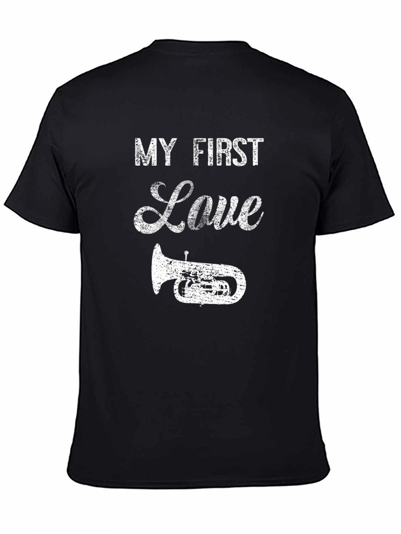 My First Love Tuba Graphic Tee - Black