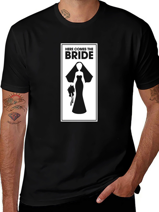 Here Comes the Bride T-Shirt - Wedding Fun
