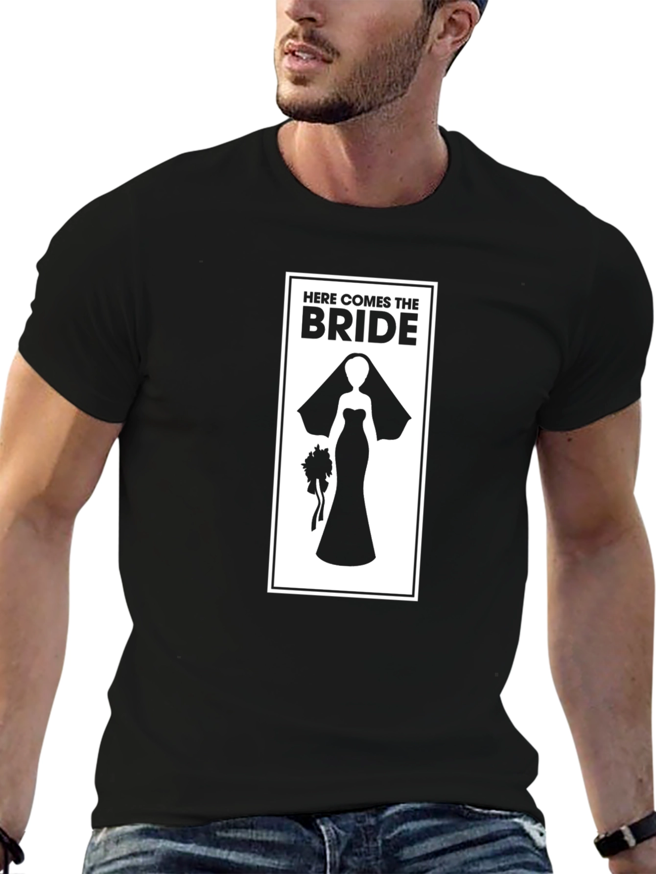 Here Comes the Bride T-Shirt - Wedding Fun