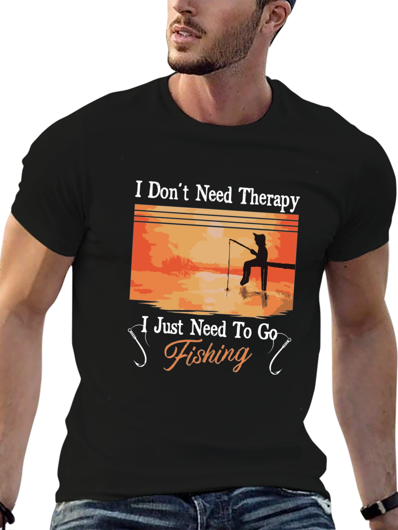 Fishing Therapy T-Shirt - Anglers Humor Tee