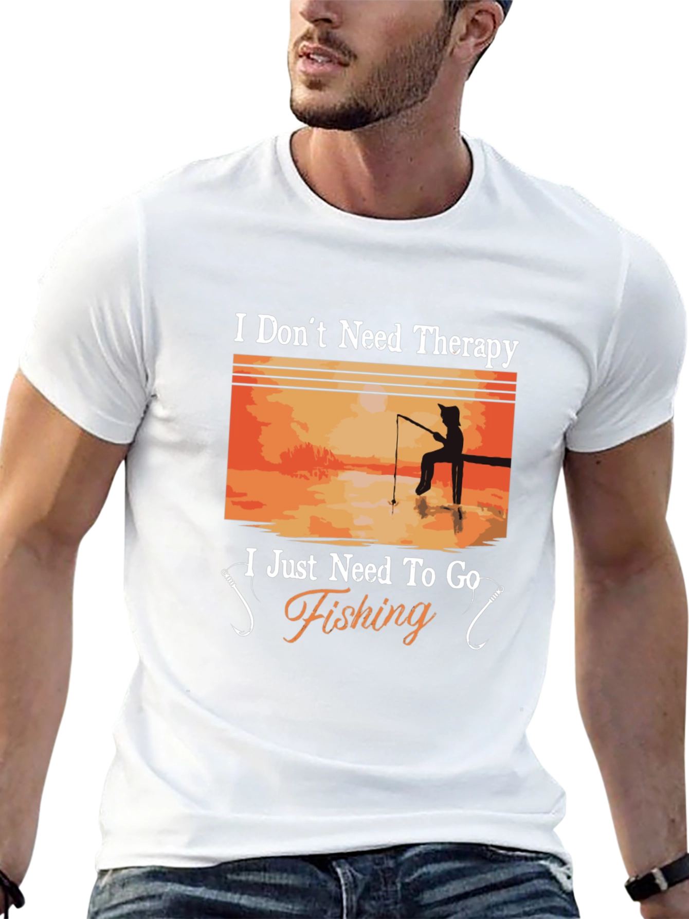 Fishing Therapy T-Shirt - Anglers Humor Tee