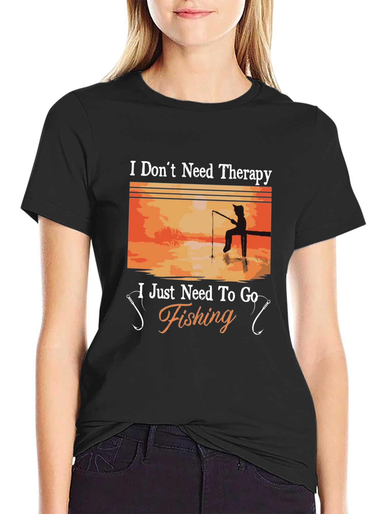 Fishing Therapy T-Shirt - Anglers Humor Tee