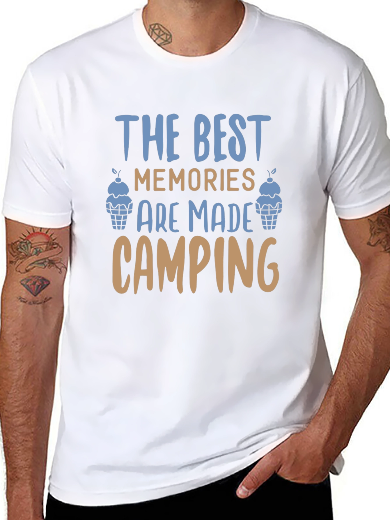Camping Memories Graphic Tee - Soft Cotton Blend
