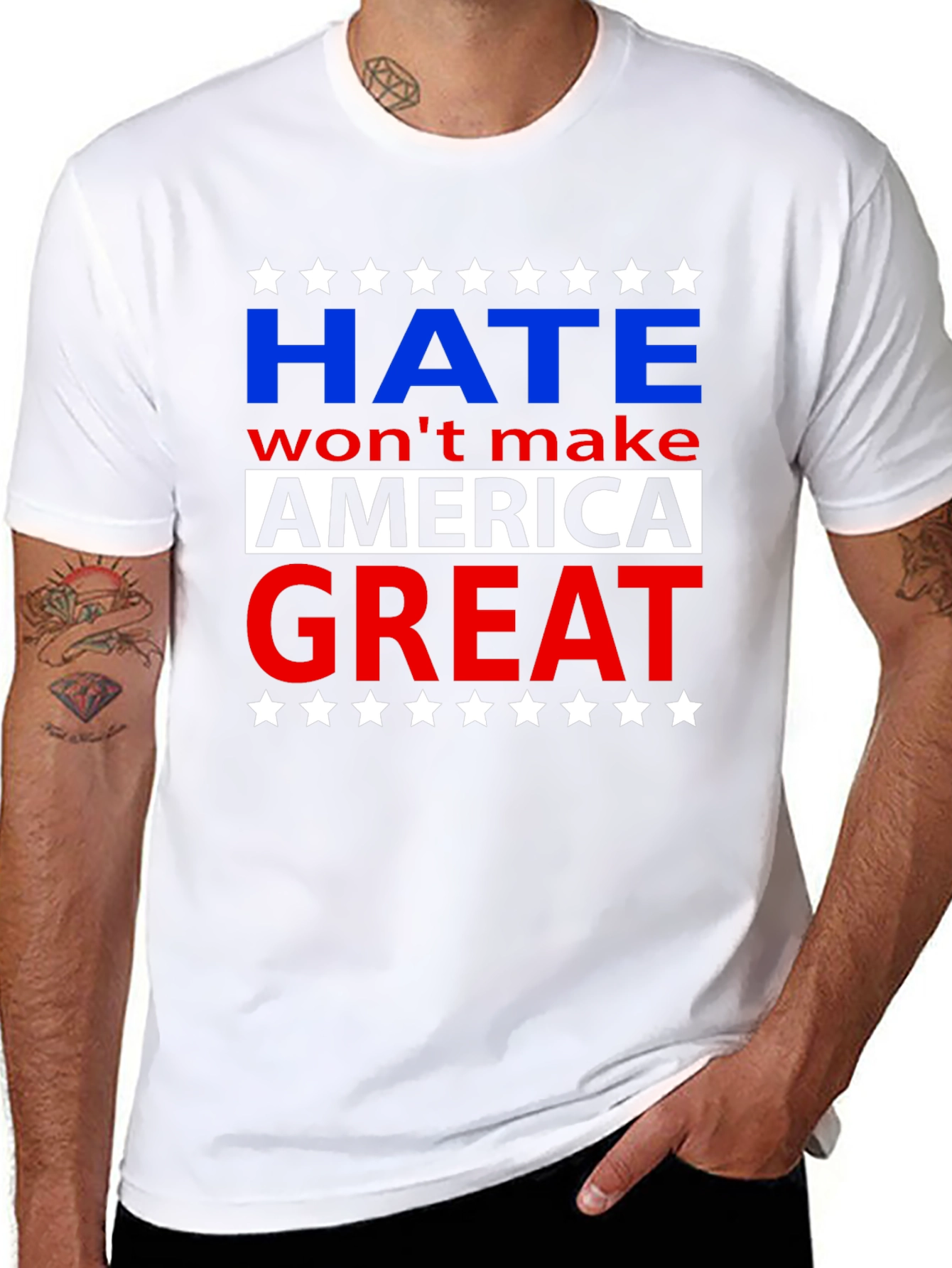Hate Wont Make America Great Graphic T-Shirt
