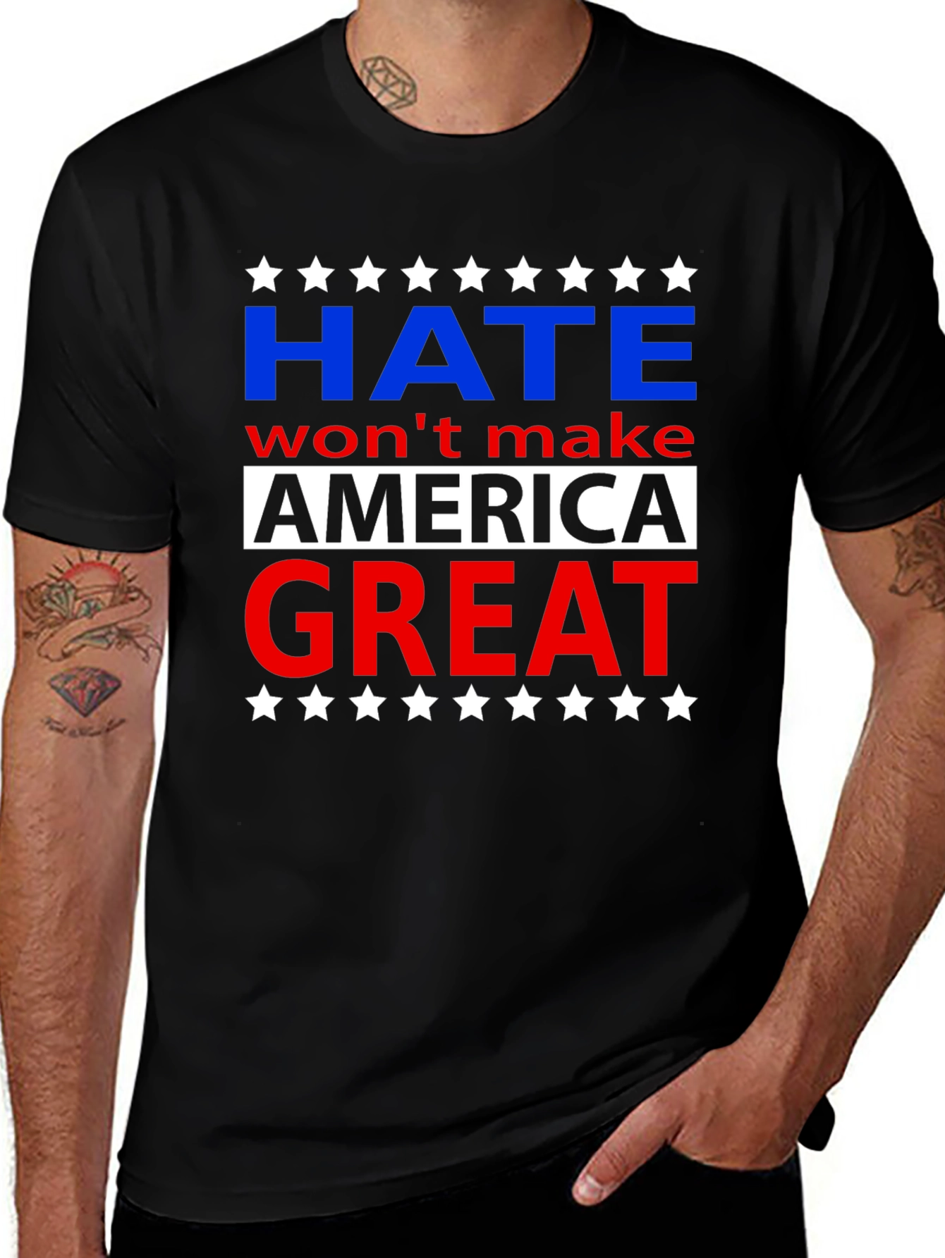 Hate Wont Make America Great Graphic T-Shirt