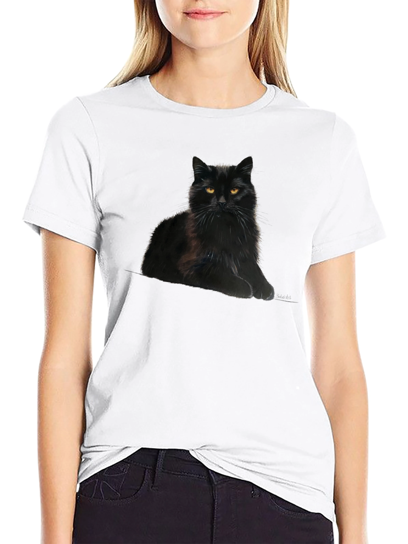 Black Cat Graphic T-Shirt