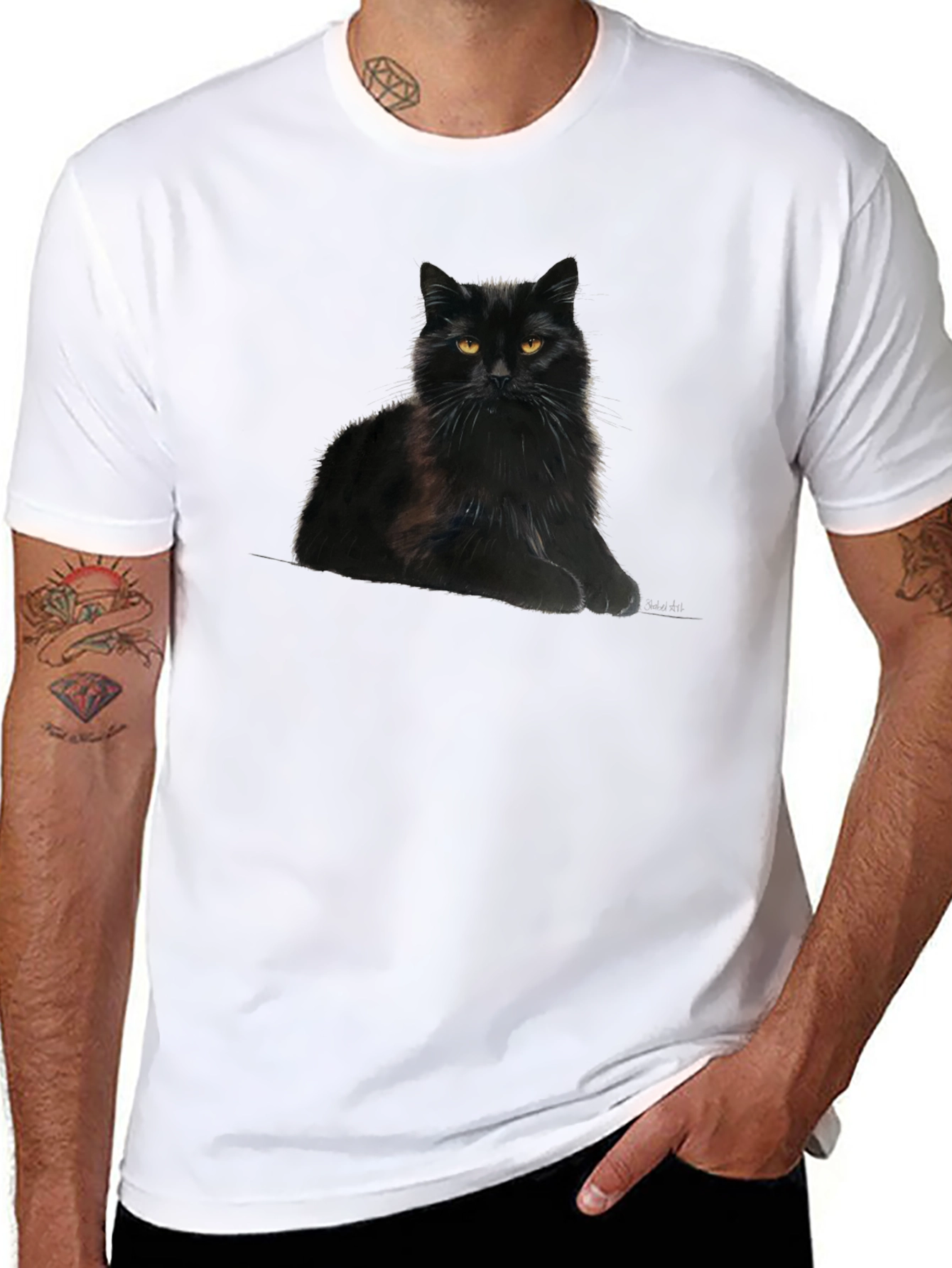Black Cat Graphic T-Shirt