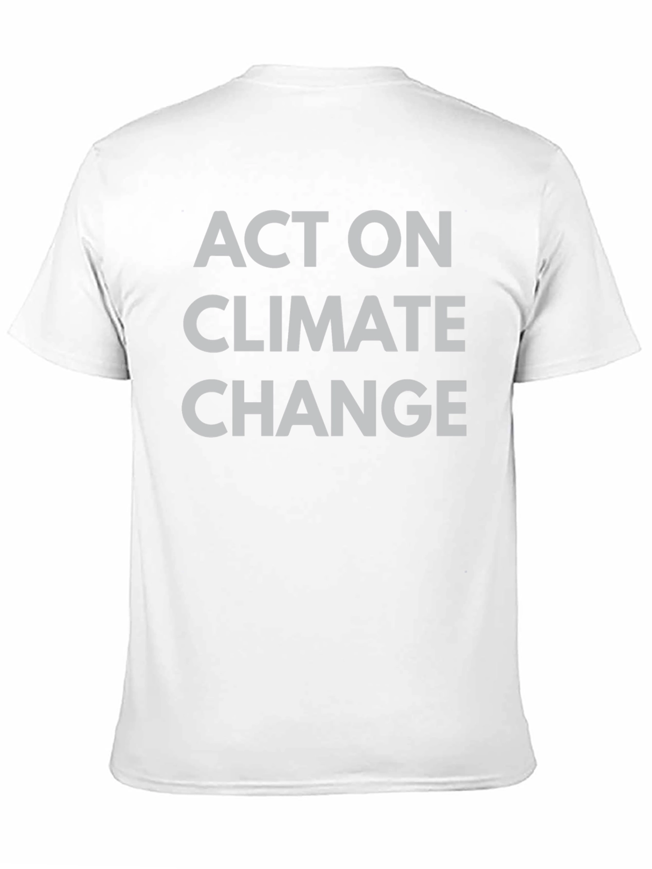 Act on Climate Change T-Shirt Black Crew Neck Tee