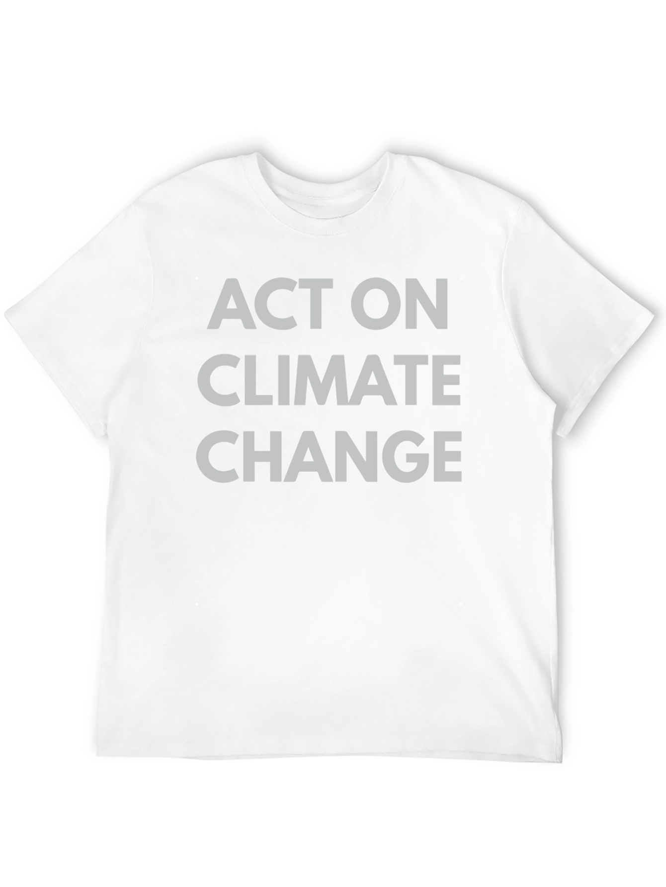 Act on Climate Change T-Shirt Black Crew Neck Tee
