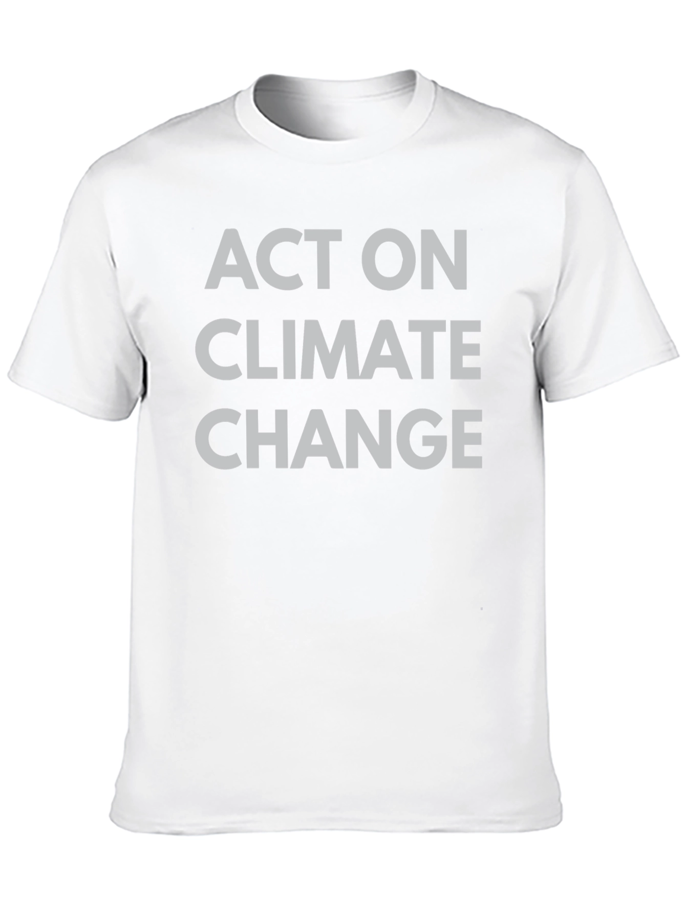 Act on Climate Change T-Shirt Black Crew Neck Tee
