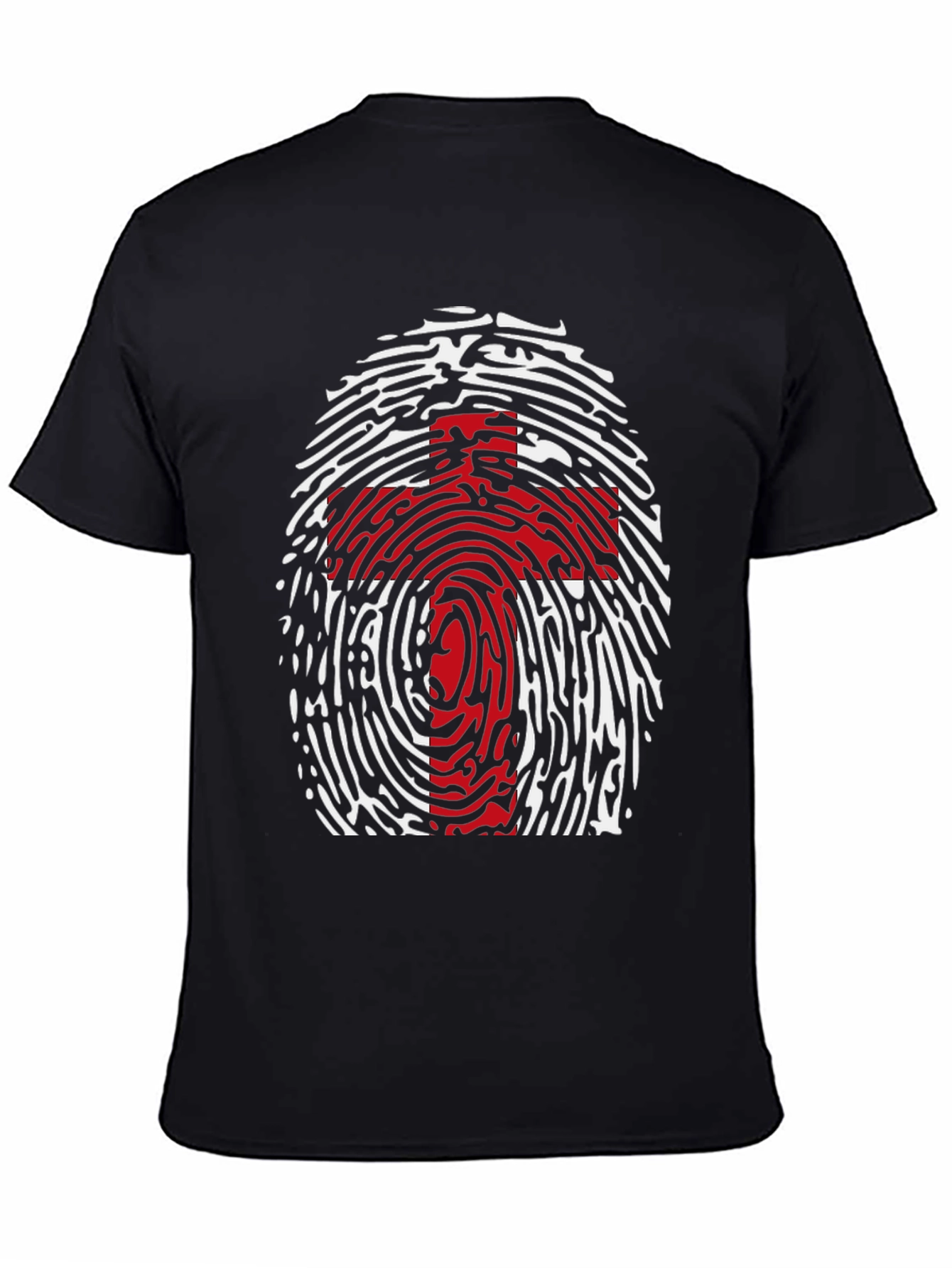 Fingerprint Cross Graphic Tee