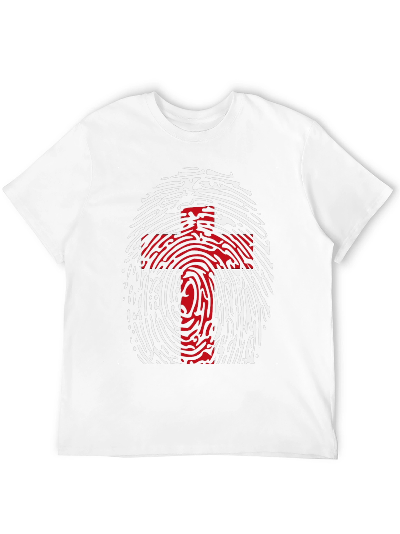 Fingerprint Cross Graphic Tee