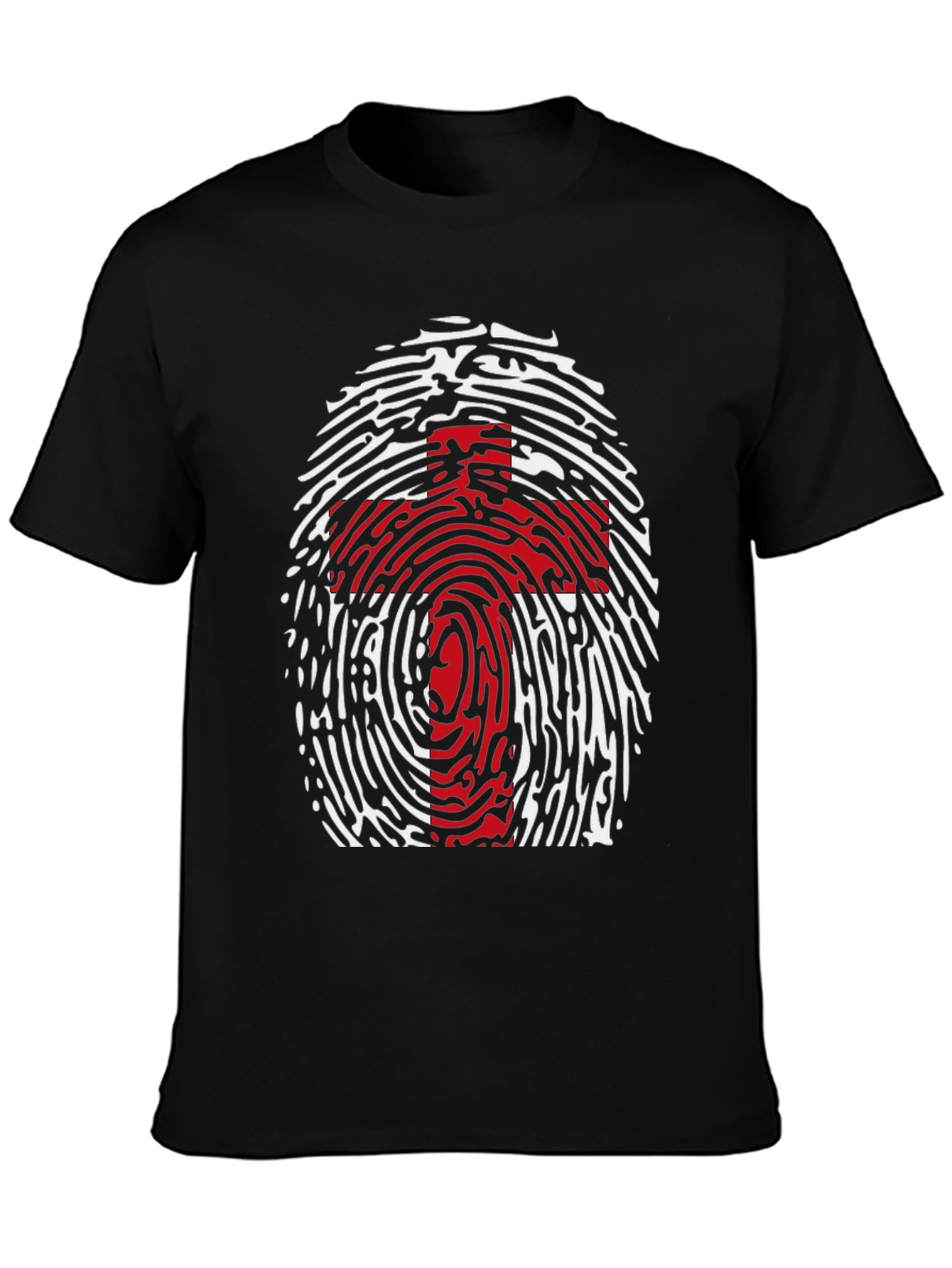 Fingerprint Cross Graphic Tee