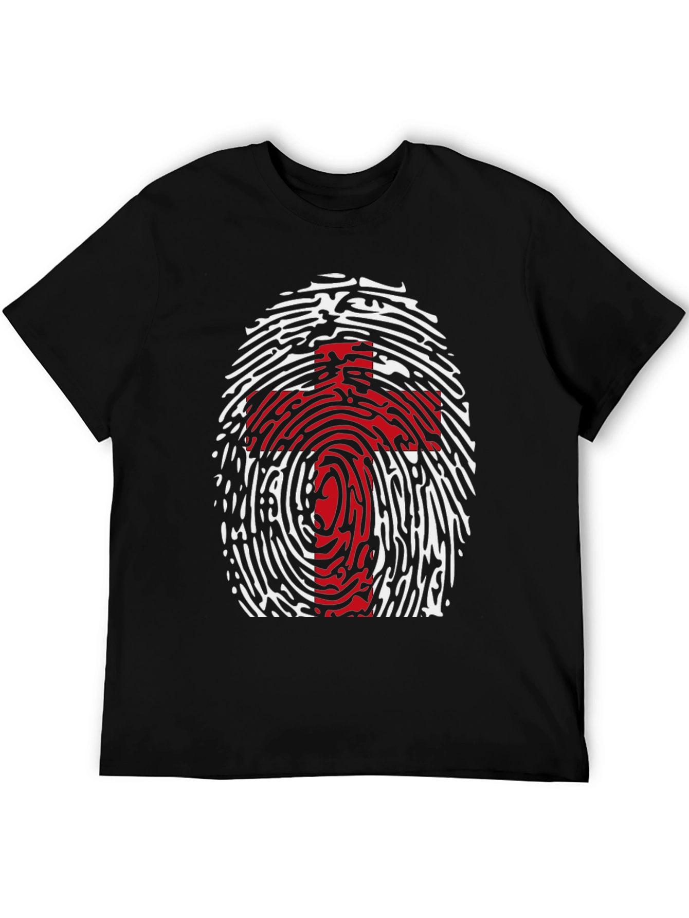 Fingerprint Cross Graphic Tee