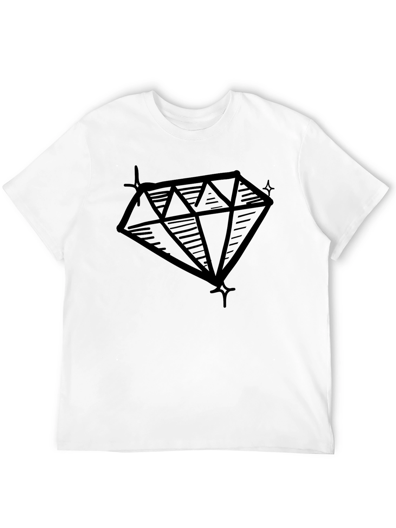 Diamond Graphic Black T-Shirt