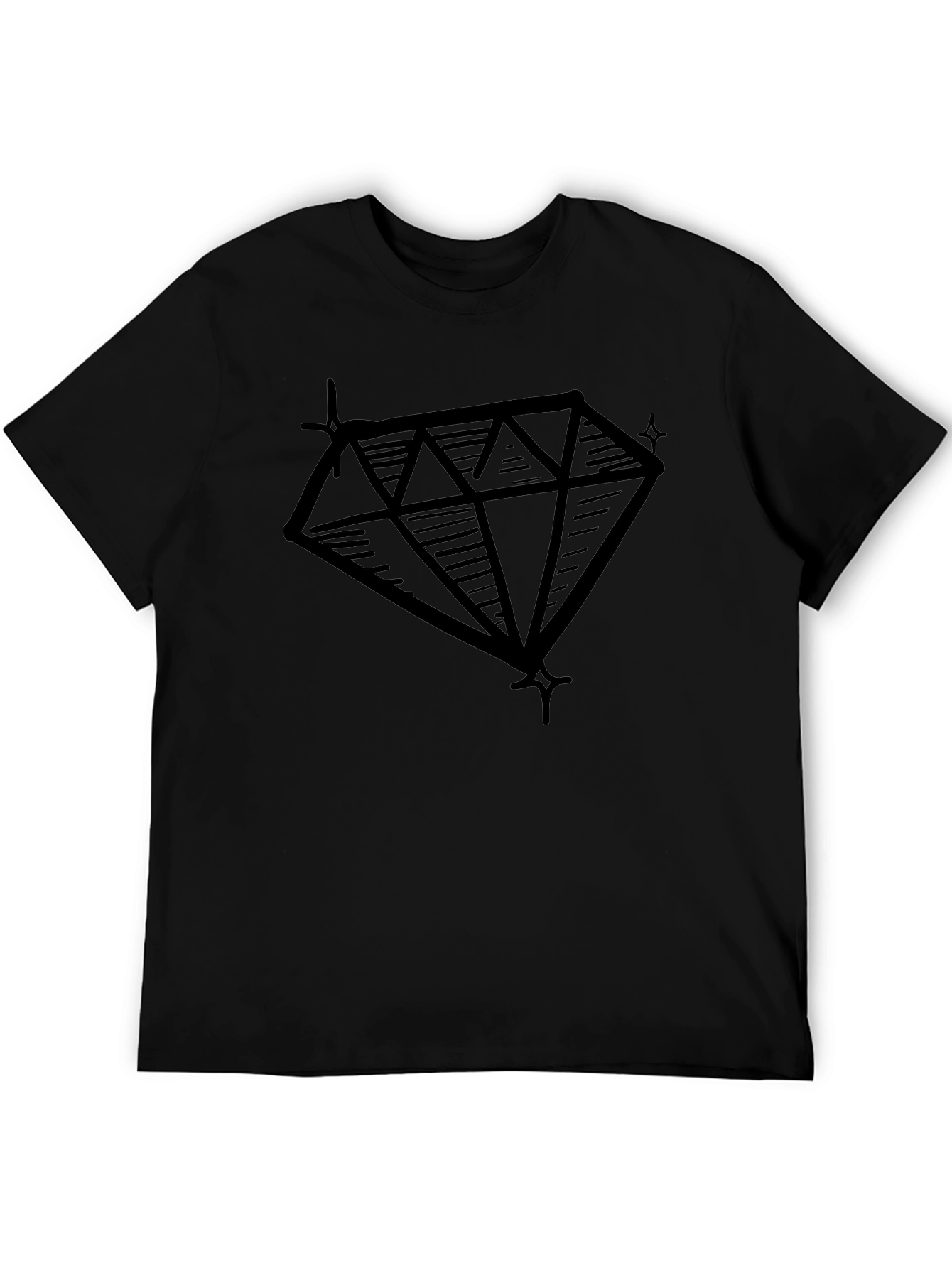 Diamond Graphic Black T-Shirt