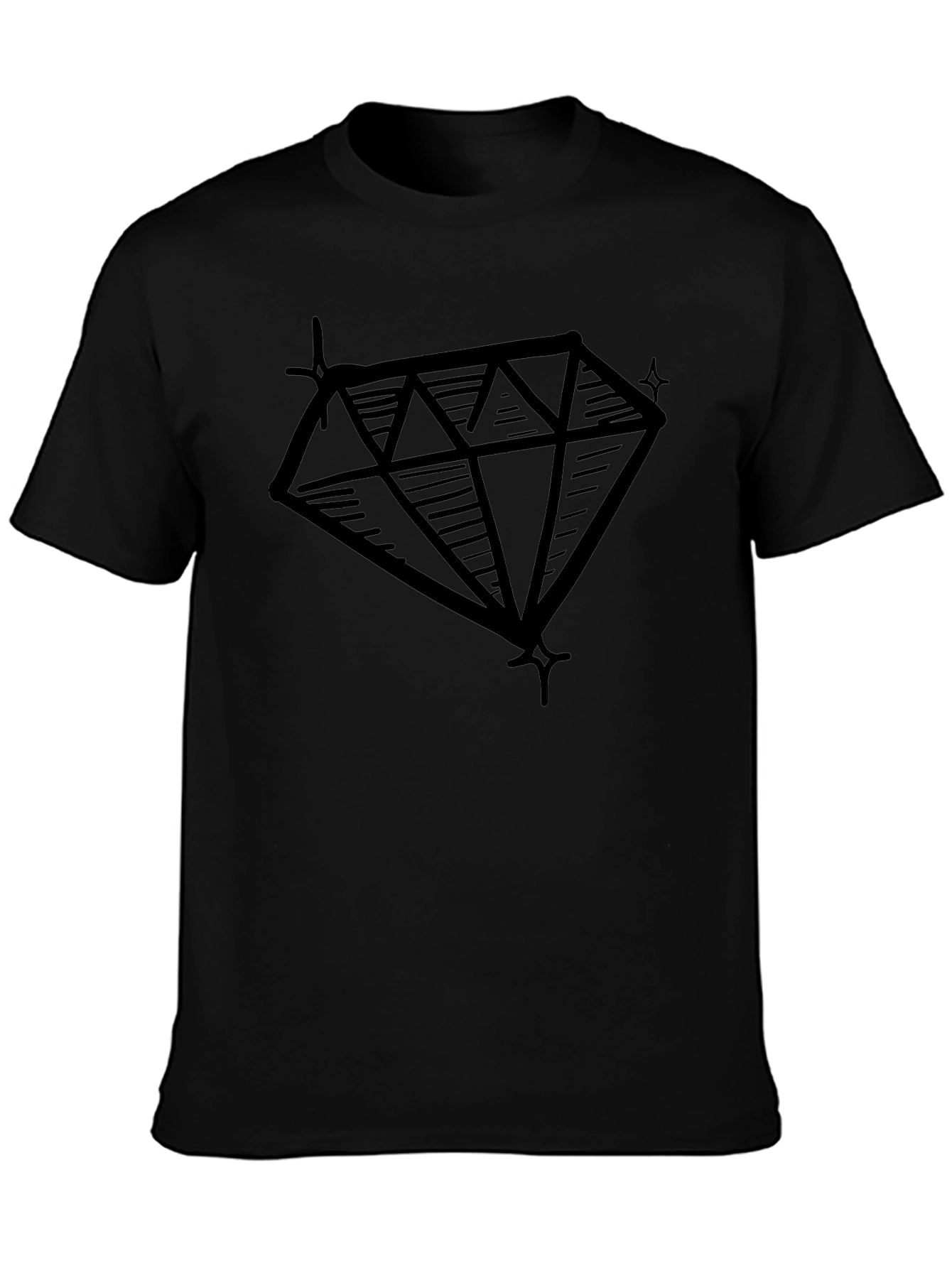 Diamond Graphic Black T-Shirt