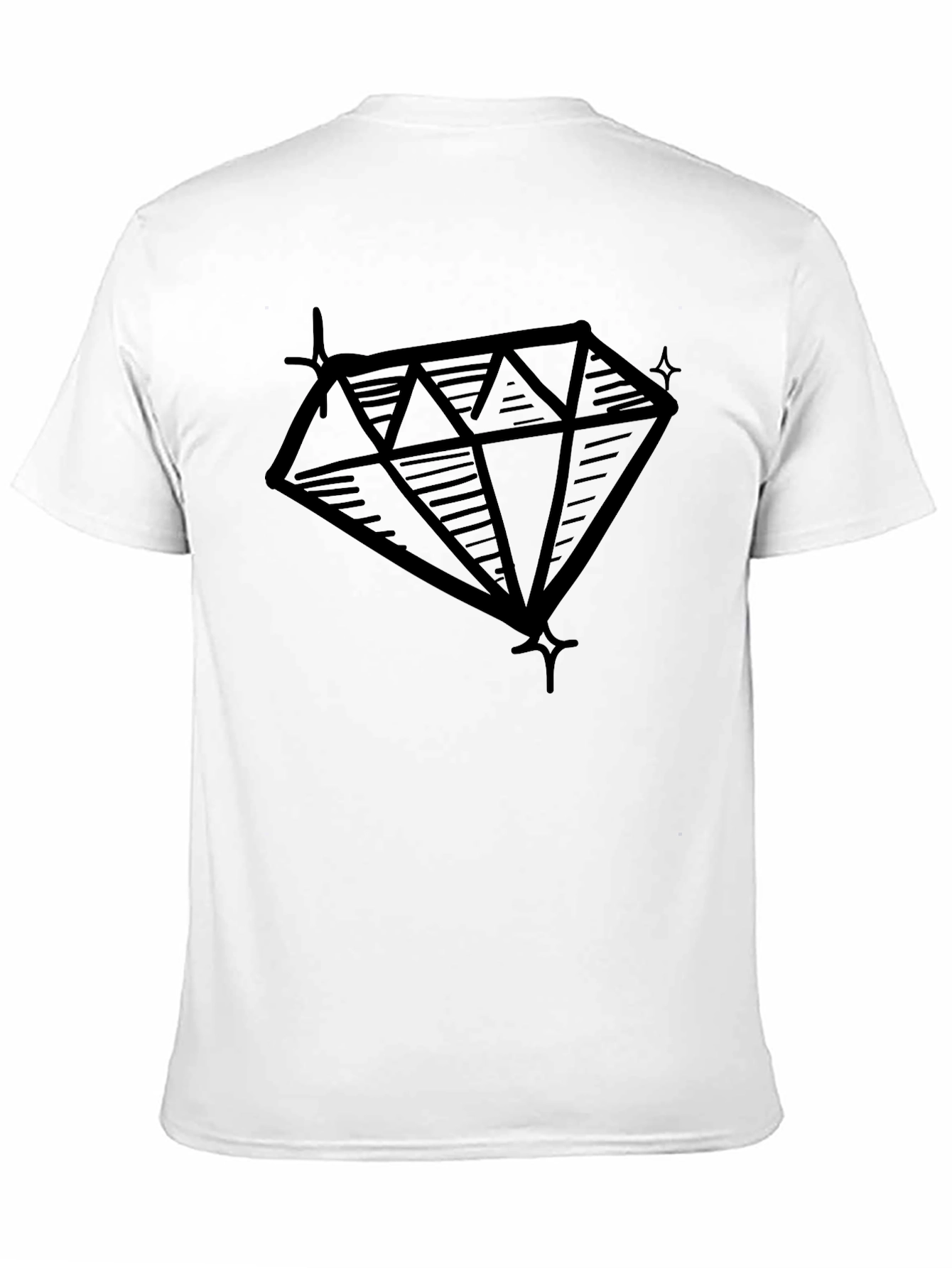 Diamond Graphic Black T-Shirt