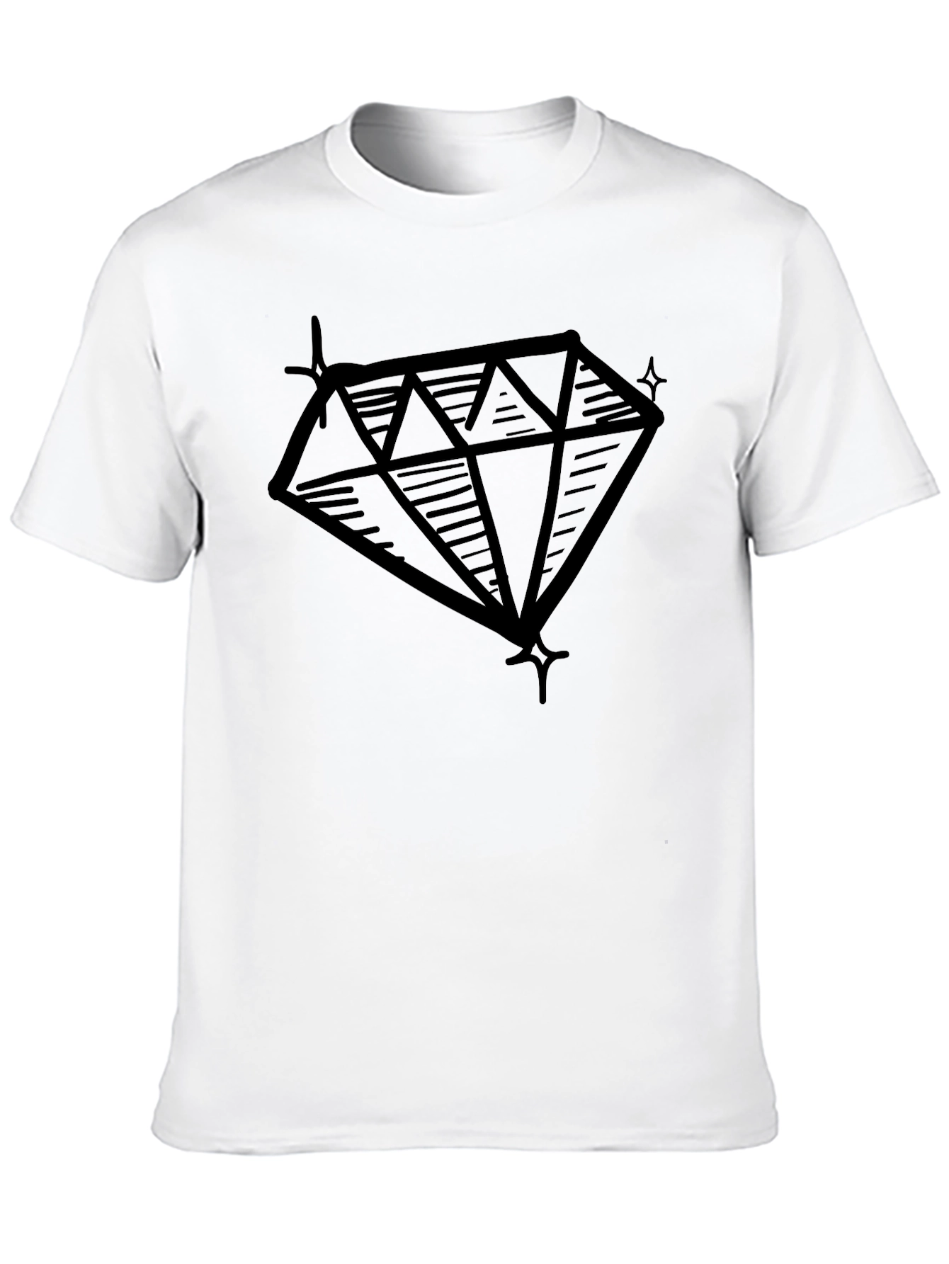 Diamond Graphic Black T-Shirt