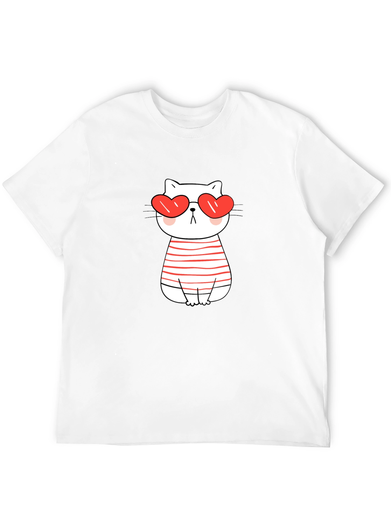 Heart Eyes Cat T-Shirt - Valentines Day