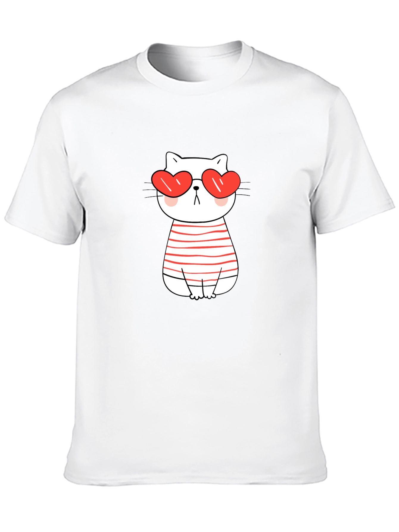 Heart Eyes Cat T-Shirt - Valentines Day
