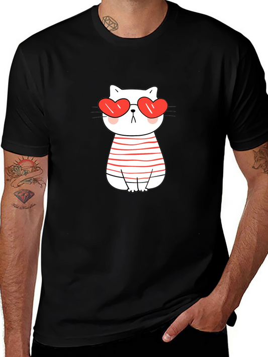 Heart Eyes Cat T-Shirt - Valentines Day