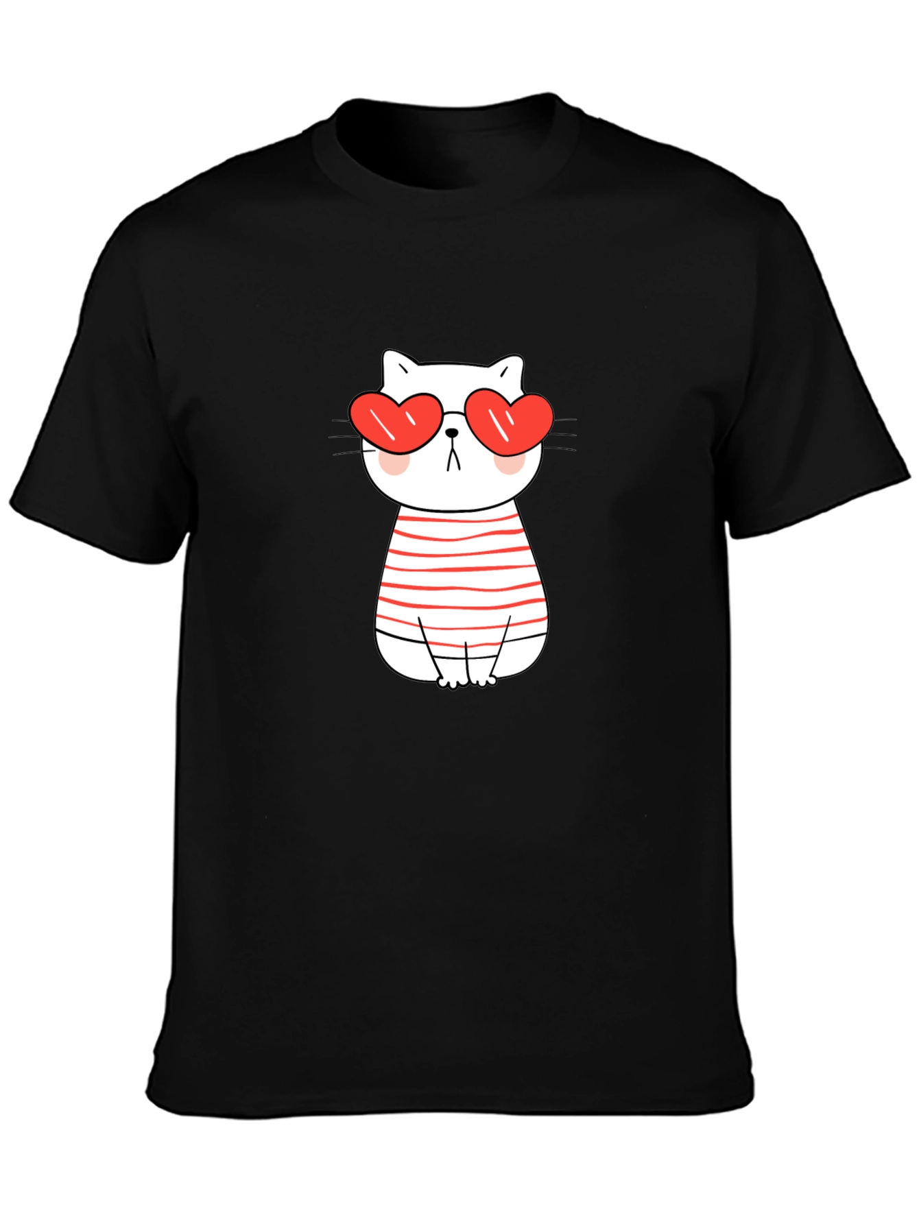 Heart Eyes Cat T-Shirt - Valentines Day