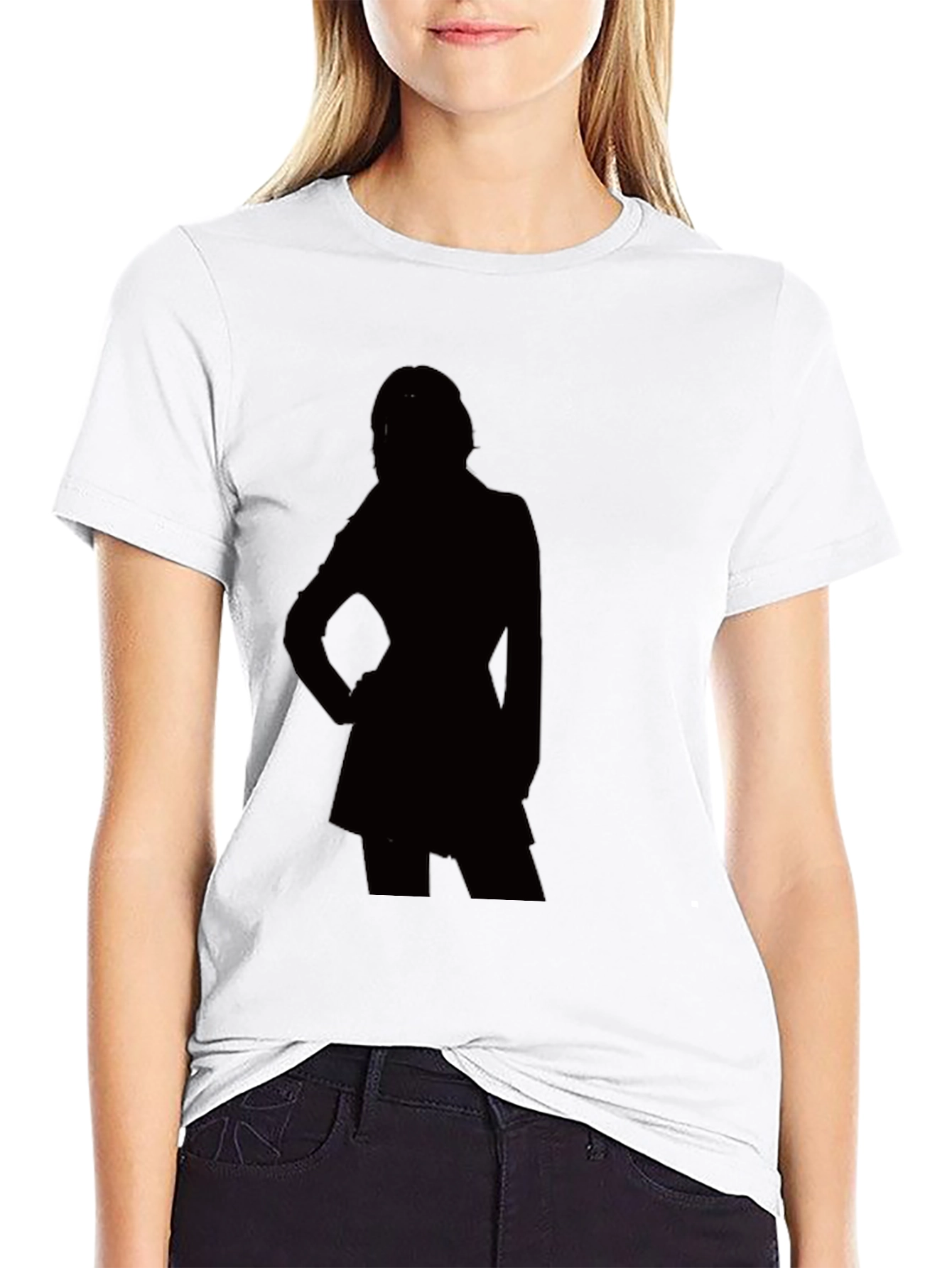 Silhouette Graphic T-Shirt - Modern Black Tee