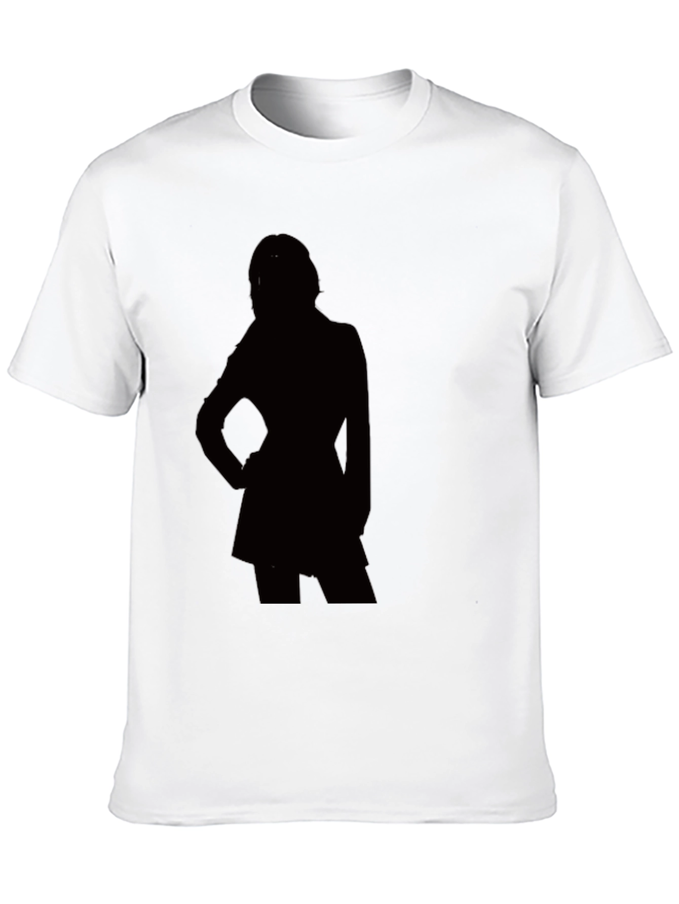 Silhouette Graphic T-Shirt - Modern Black Tee