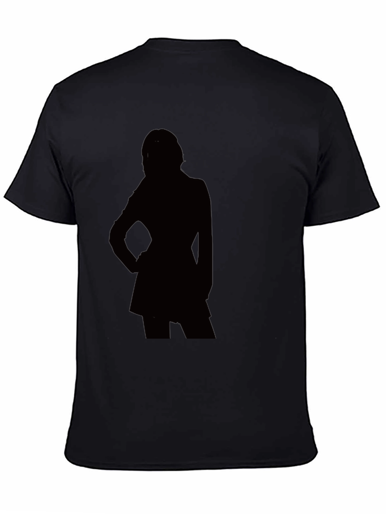 Silhouette Graphic T-Shirt - Modern Black Tee