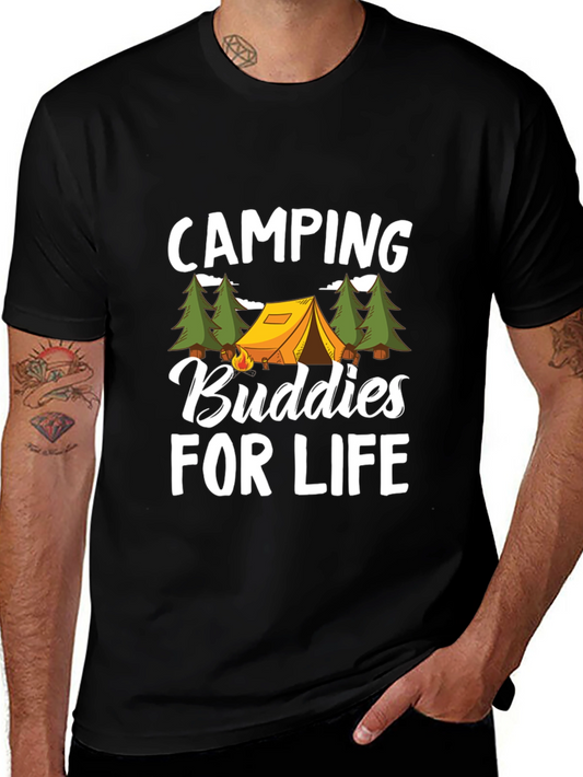 Camping Buddies for Life Graphic Tee