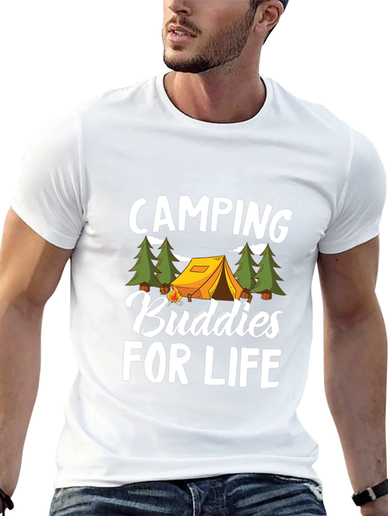 Camping Buddies for Life Graphic Tee