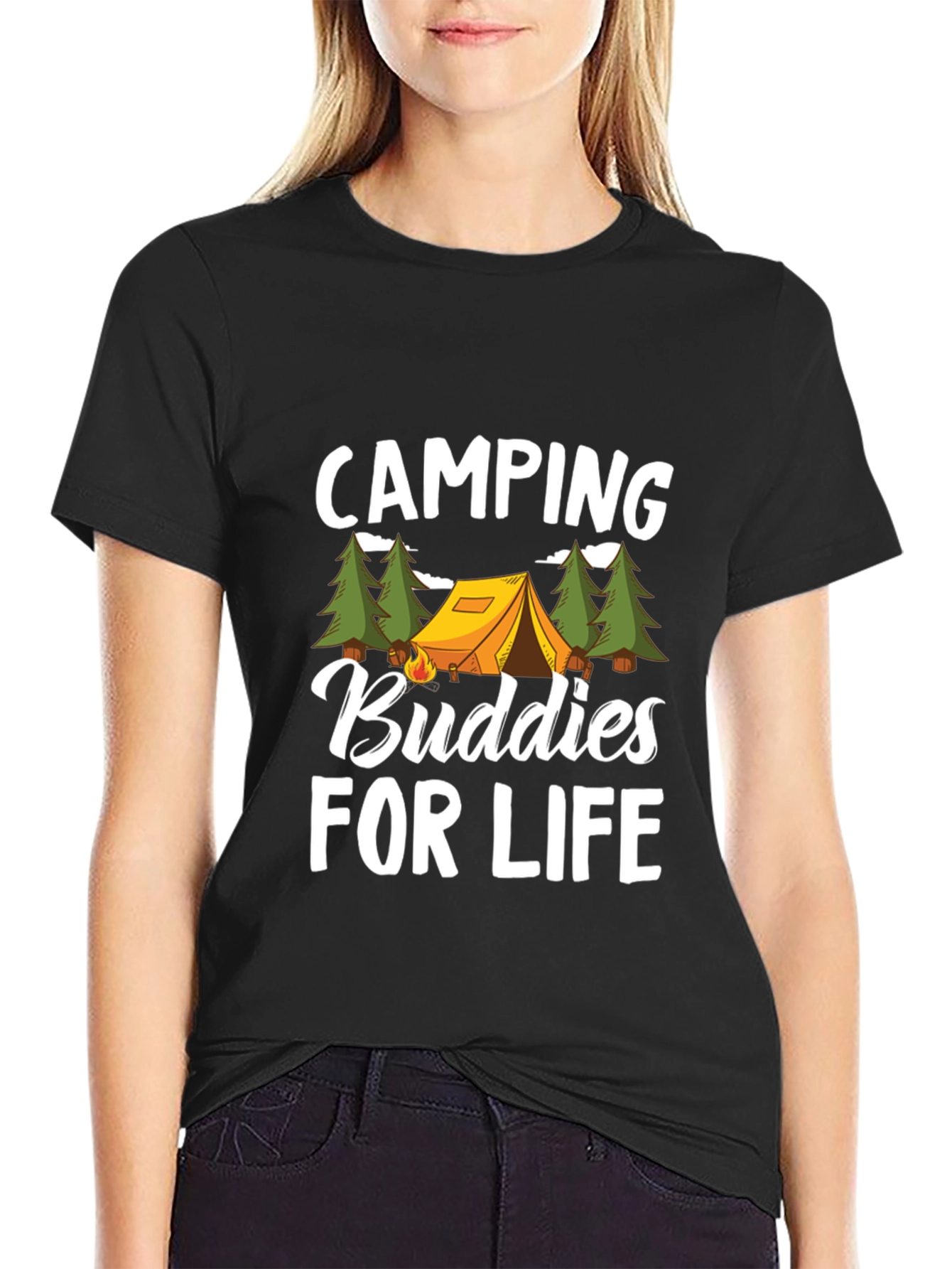 Camping Buddies for Life Graphic Tee