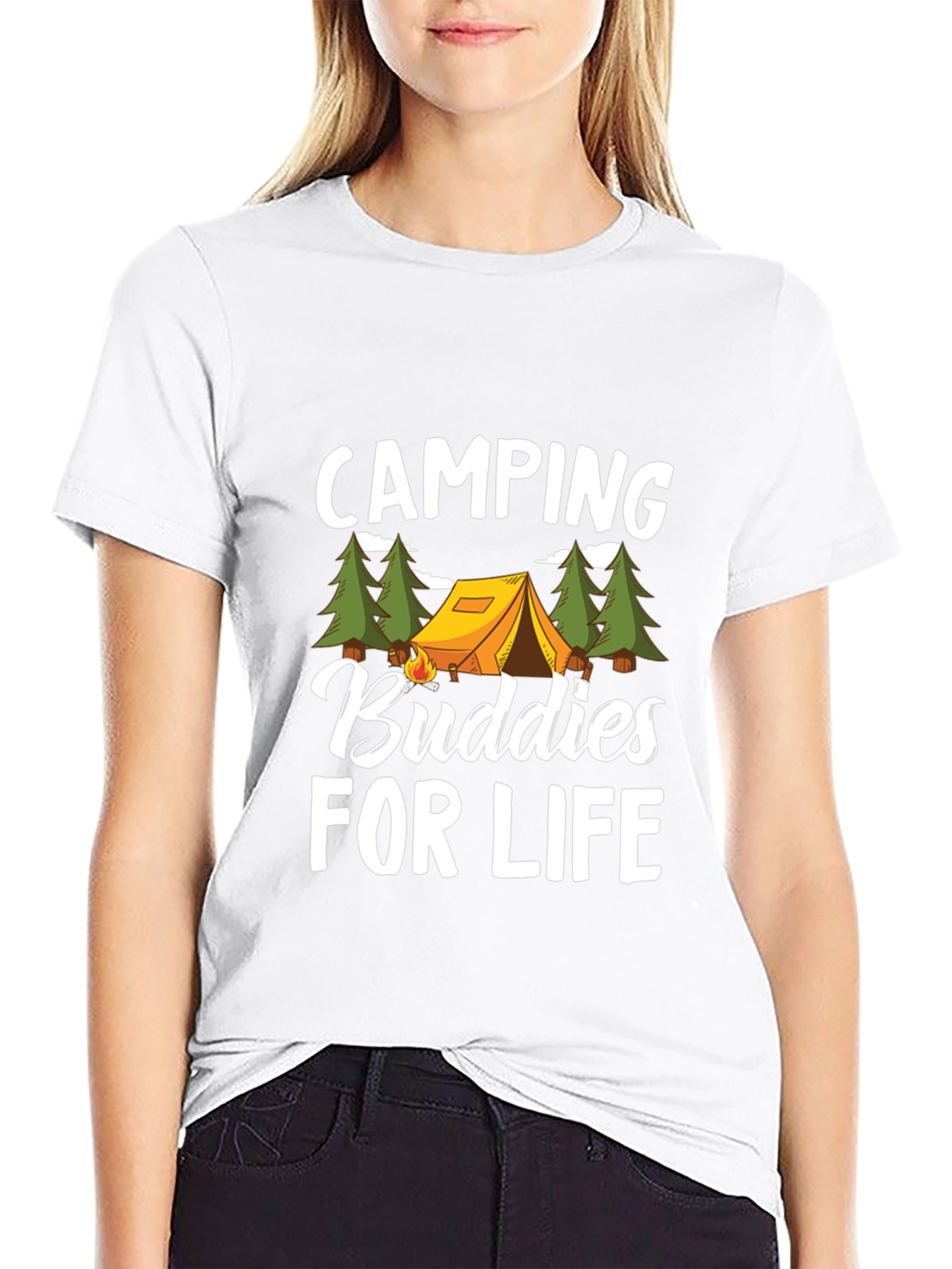 Camping Buddies for Life Graphic Tee
