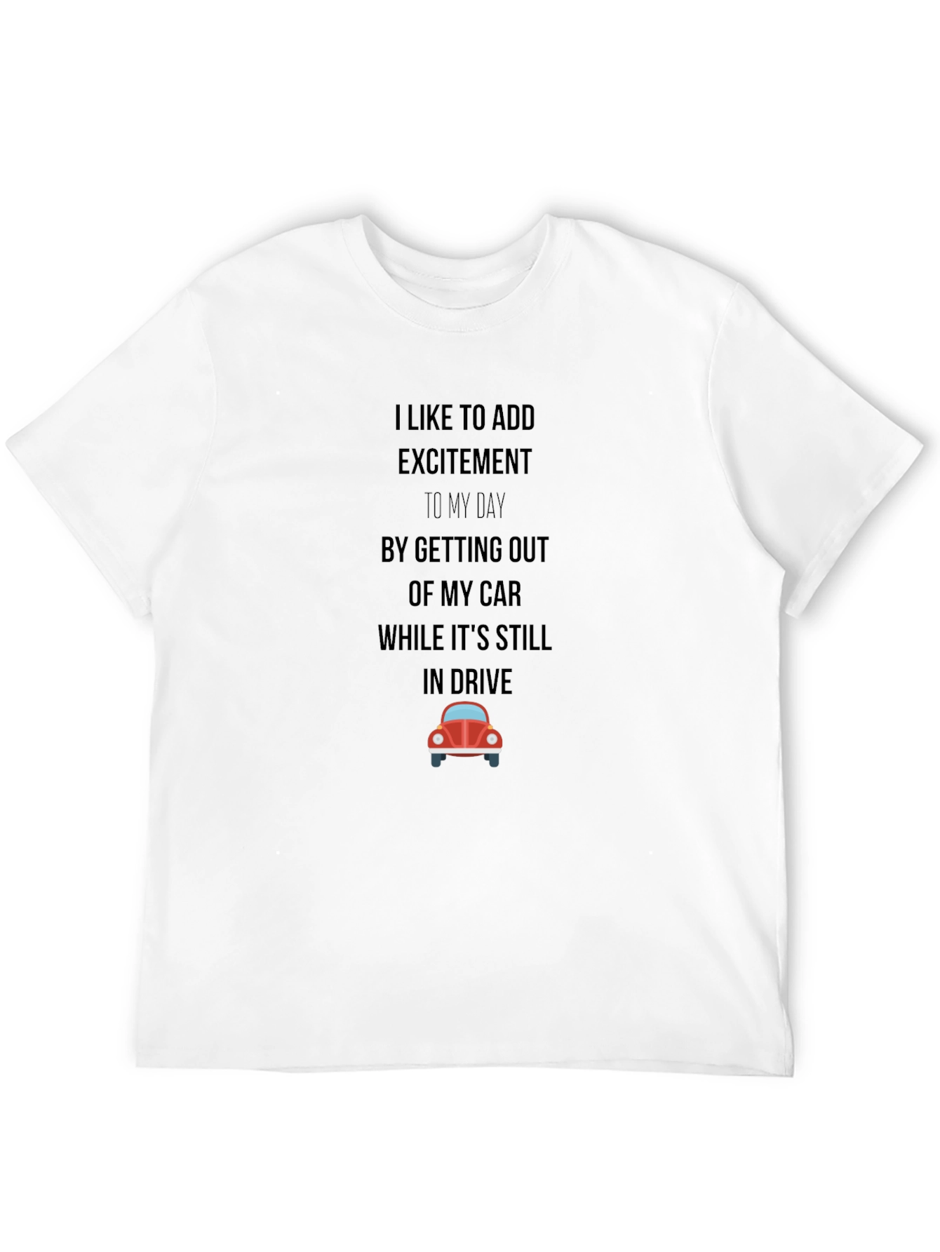 Excitement Black Graphic T-Shirt