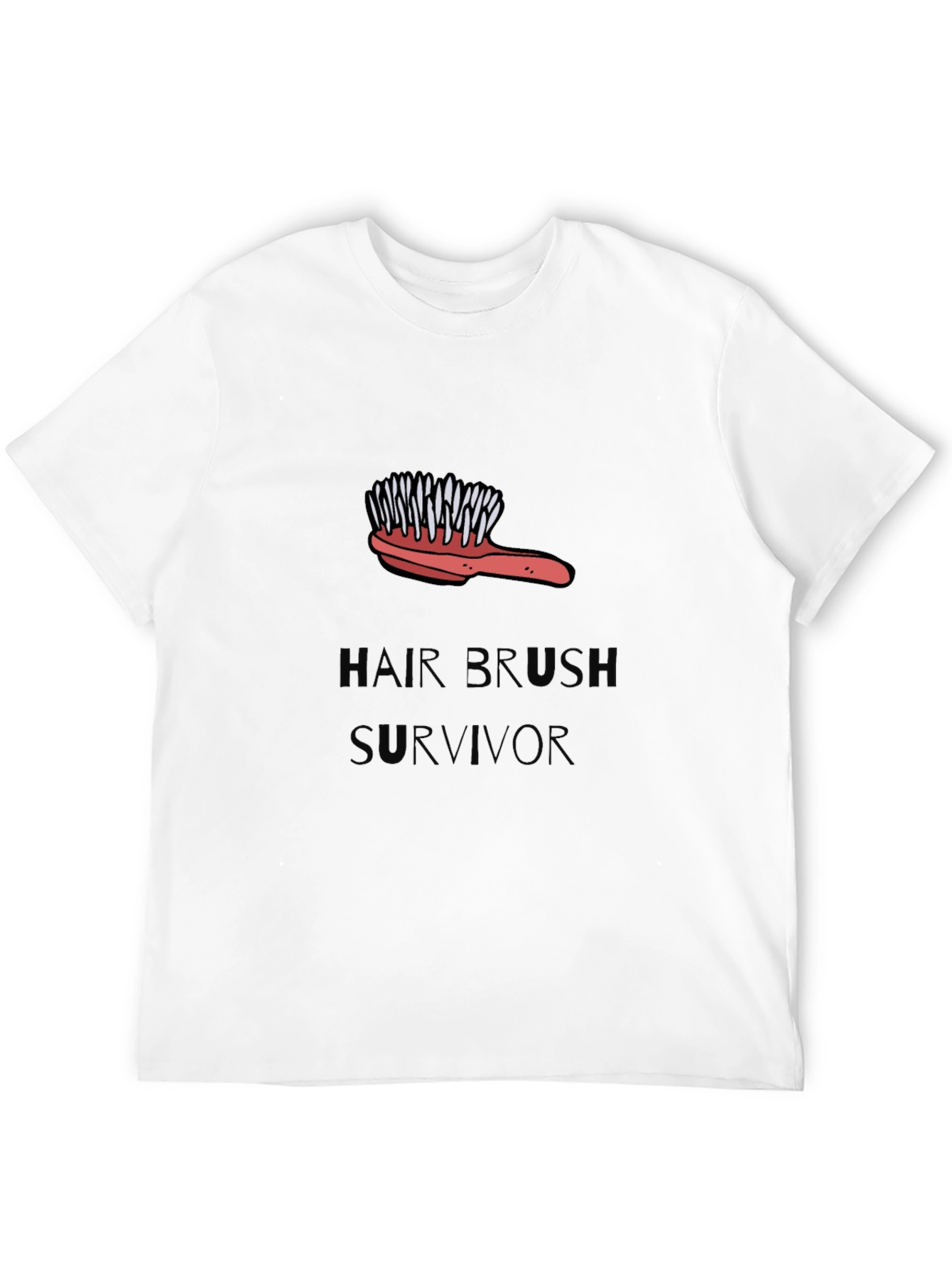 Hair Brush Survivor Graphic Tee