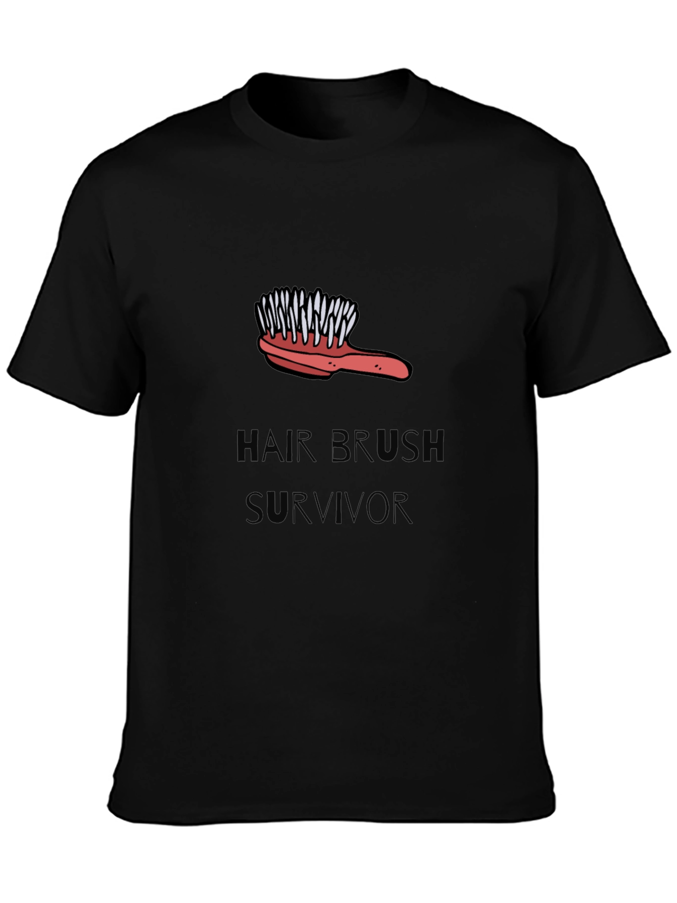 Hair Brush Survivor Graphic Tee