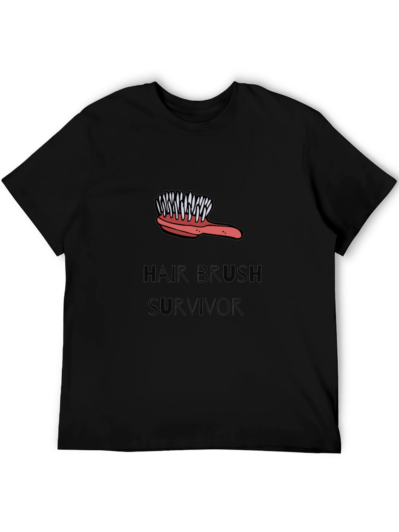 Hair Brush Survivor Graphic Tee